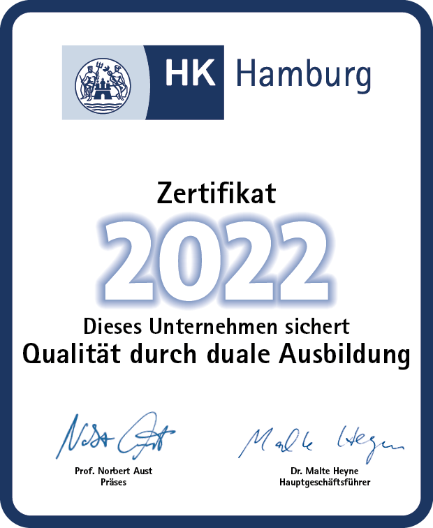 Hk Digitaler Aufkleber Wir Bilden Aus! 2021 2022 260X90 Blau